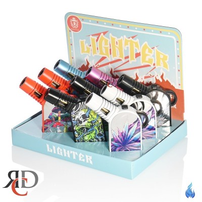 PRESTIGE TORCH LIGHTERS PSYCHEDELIC ARTWORK - PTDS01 1/9 CT